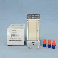 Cooper RF9520DLA Lt Almond NON-RF Accessory Decorator Switch No Neutral 120/VAC