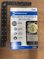 Intermatic T103 24-Hour Mechanical In-Wall Timer Switch 120V 40A DPST