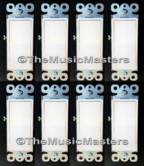 8X White Electric On/Off Decora Rocker WALL LIGHT SWITCH Residential Replacement