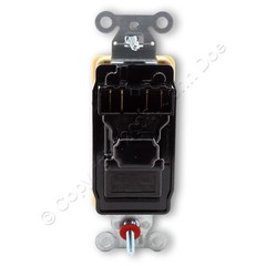 Hubbell SnapConnect Illuminated Ivory 3-Way Rocker Switch 15A SNAP2103ILINA