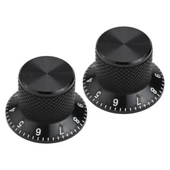 Sleek Design Aluminum Potentiometer Knobs Compatible with Electric Guitars