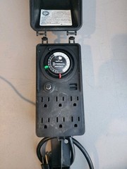 Intermatic HB1116R Heavy Duty Outdoor Mechanical Timer 6 Receptacles Stakes Box