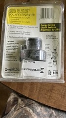 Intermatic Dusk To Dawn Automatic Light Control Sensing Socket Converter