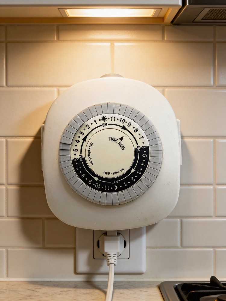 Hyper Tough Indoor Grounded Timer HT1025 24 Hour Plug In Mechanical Outlet Timer