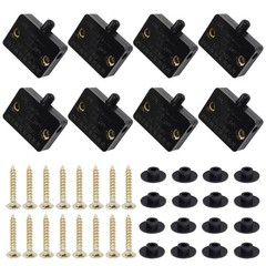 Litoexpe 8 Pcs Cabinet Light Switch, Pantry Door Lamp, Normally Closed Black