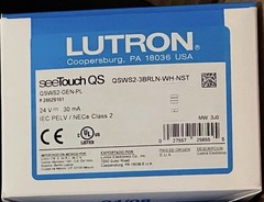LUTRON seeTouch QS (qsws2-3brln-wh-Nst ) Wired Keypad New In Box