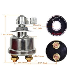 High Current Battery Disconnect Switch 300A Duty Master Battery Power Switch
