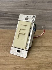 Lutron Lumea LGCL-153P-LA 3-Way Single Pole Wall Dimmer Light Switch Lt. ALMOND