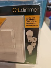LUTRON DIVA C-L DIMMER LED 150W MODEL # DVWCL-153PH-WH SEALED