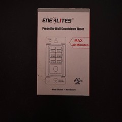 Enerlites HET06A In-Wall Countdown Timer Light Switch White
