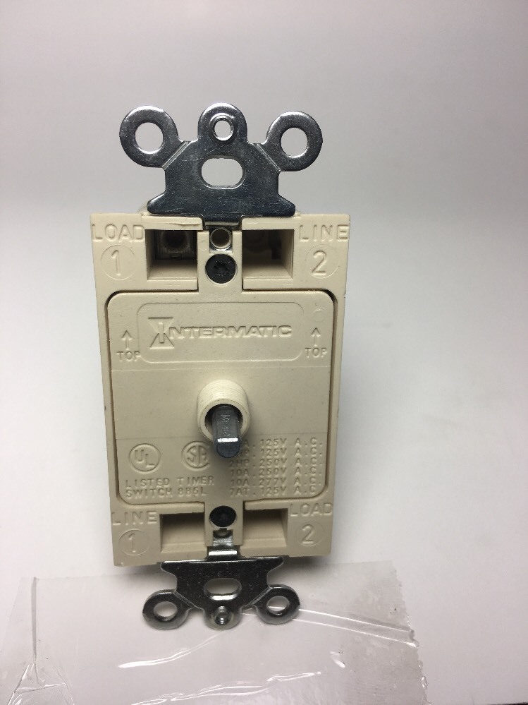 Intermatic FF30M70 30-Minute Spring Loaded Wall Timer, Brushed Metal