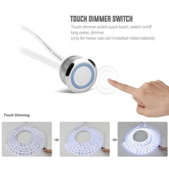 2 Pack Touch Dimmer Sensor Switch for LED Strip Light Kitchen Bathroom 12V 24V