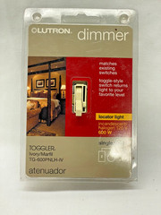 Lutron TG-600PH-IV Toggler 600W Preset Dimmer Ivory/Marfil Single Pole New
