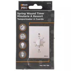 20-Amp 60-Minute In-Wall Spring Wound Countdown Timer Switch Gray Light Control