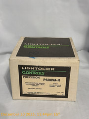 NEW LIGHTOLIER P600VA-R PRECISION SPEC GRADE ROTARY DIMMER 600VA, 120V, WHITE