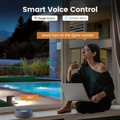 15 AMP WiFi Smart Timer Switch for Outdoor Use, 120V Pool & Landscape Lighting,