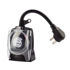 24 Hour Plug-in Timer Two Grounded Outlets 125V Outdoor 30 Minute Tabs Lot of 5