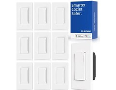 Smart Dimmer Light Switch DTR30, Single Pole or 3 Way, 2.4GHz Wi-Fi Touch Dim…