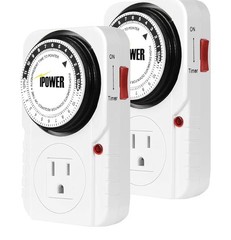 iPower 24 Hour Plug-in Mechanical Timer NEW