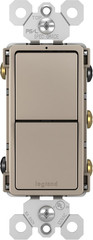 Legrand Radiant RCD33NICC6 15 Amp Combination 2-In-1 Decorator Rocker Light Swit