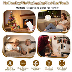 Remote Control Outlet,Wireless Remote Light Switch, Expandable Electrical Outlet