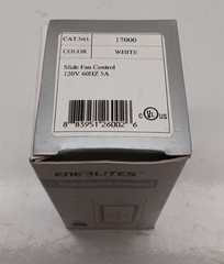 Enerlites 17000 (White) Slide Fan Control 120v 60hz 5a (Lot Of 3)