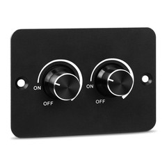 DC 12V RV LED Dimmer Switch, 2 Gang PWM RV LED Dimmer, Travel Trailers, Marine,