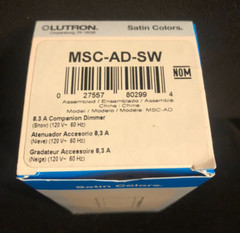 Lutron msc-ad-sw Companion Dimmer 8.3A 120V (snow white)