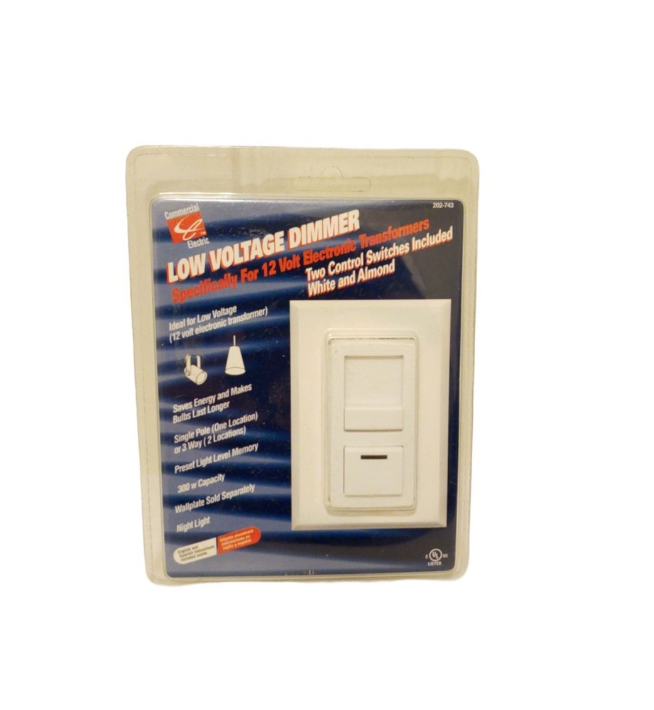 Commercial Electric 202-743 Low Voltage Dimmer 12V Electronic Transformer NIP