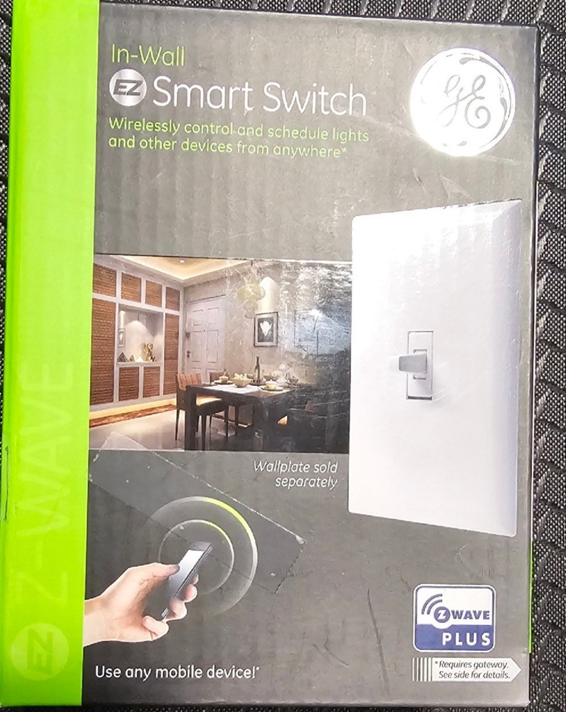 GE Enbrighten Z-Wave Plus Smart Light On/Off Wall Switch