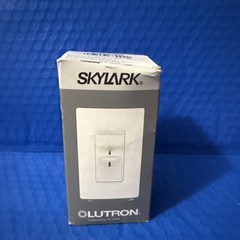 LUTRON S-600-BR SKYLARK SINGLE POLE DIMMER WITH ON/OFF SWITCH, 600-WATT, Brown