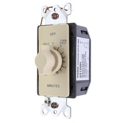 TORK A515MH AUTO-OFF IN-WALL TIMER SWITCH WITH HOLD, 15 MINUTE, IVORY