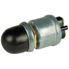 BEP 2-Position SPST Heavy-Duty Push Button Switch w/Cover – OFF/(ON) – 35 Amp