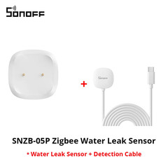 SNZB-05P Zigbee 3.0 Water Leak Sensor Leaking and Dripping Detection Real-Time A