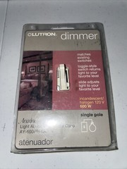 Lutron Dimmer AY-600PH-LA Ariadni Preset Dimmer Lightswitch (Light Almond)