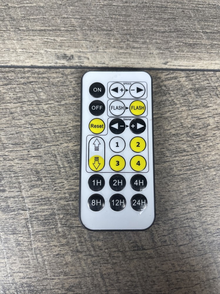 Tiny 21 Button Remote Control White lights, fans, shades, audio dimmer timer