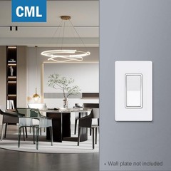 Cml 3 Way Matte White Decorator Wall Light Switch Single Pole Or Three Way 15a 1
