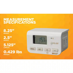 10 Amp Indoor Plug-In Daily Lamp Slim Fit Simple Set Single-Outlet Digital Timer