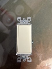 (2-Pack) Leviton 3-Way Rocker Wall Light Switches 15A Almond Decora 05603-2A