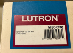 Lutron NT-DPDT-CO-MA-BL Maintained Contact LinearSlide Switch 30A 120/277V white
