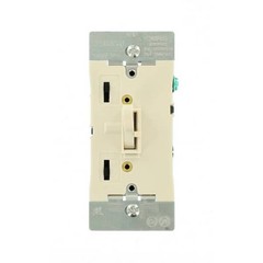 Leviton Toggle Slide Dimmer Switch LED CFL Incandescent Light Almond 600W
