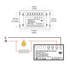 MOES 1/2/3/4 Gang Smart Light Switch WiFi RF Touch No Neutral Alexa Google APP