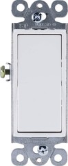 Grounding Paddle Rocker Switch 5 Pack, Single Pole, in Wall On/Off Power Swit…