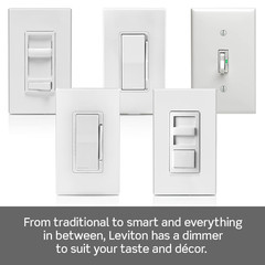 Toggle Slide Dimmer Switch for Dimmable LED, Halogen and Incandescent Bulbs, TSL
