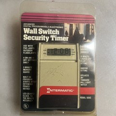 Vintage Intermatic Wall Switch Security Timer Model SS5C Digital Programmable
