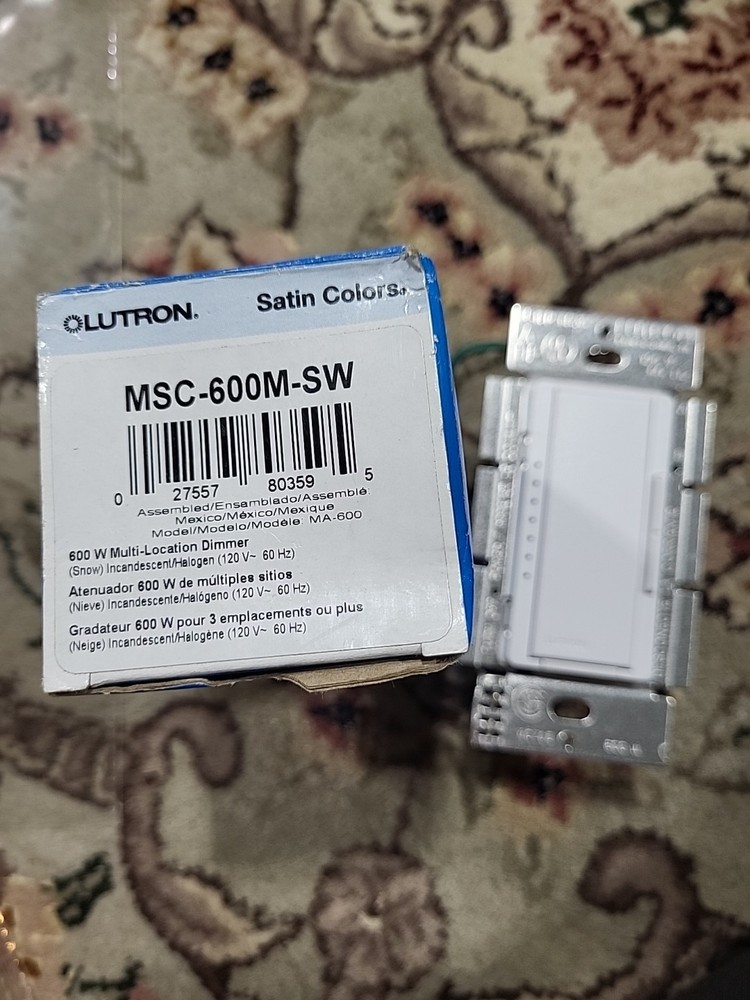 Lutron Maestro MSC-600M-SW Max Led Dimmer White