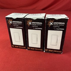 Lot Of 3 Lutron/URC (MRFA-600M-URC-LA) RF Wall Dimmer – Light Almond – New!