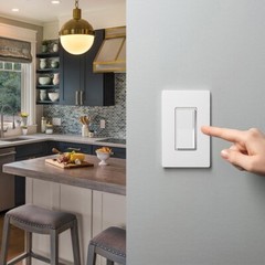 Sunnata Touch Dimmer Switch with Wallplate with LED+ Advanced Technology, for…