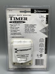 Intermatic Digital Timer Indoor Heavy Duty 7-Day Programming 15 Amps DTI7C NIB