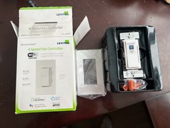 Leviton DW4SF-1RW Decora Smart 1.5 amps WiFi Fan Control White 1 pk